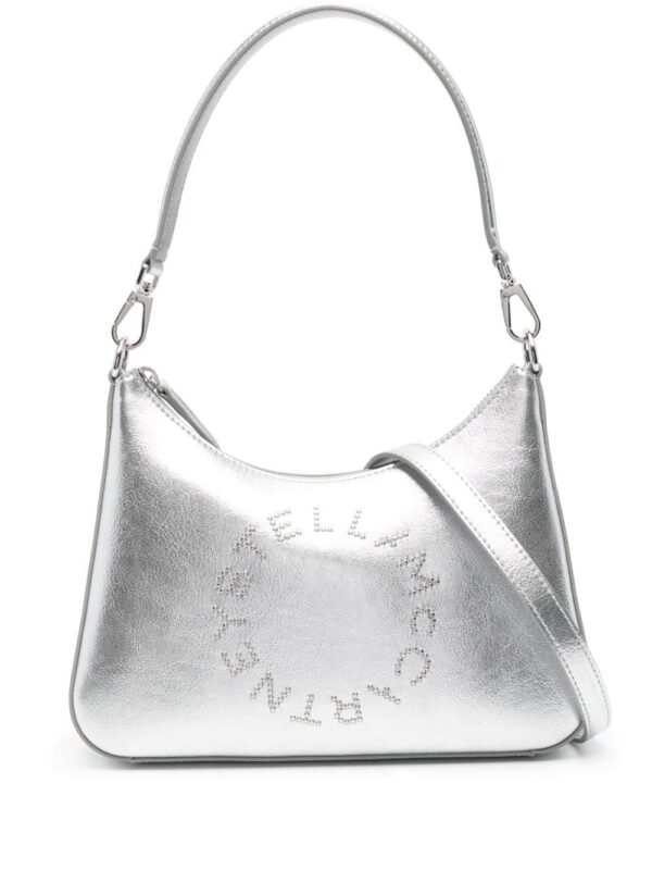 23772650_53768308_1000.jpg Stella McCartney studded-logo metallic shoulder bag
