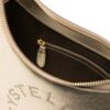 Stella McCartney studded-logo metallic shoulder bag