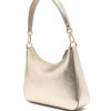 Stella McCartney studded-logo metallic shoulder bag