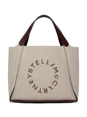 23790106_53857366_1000.jpg Stella McCartney appliqué-logo tote bag