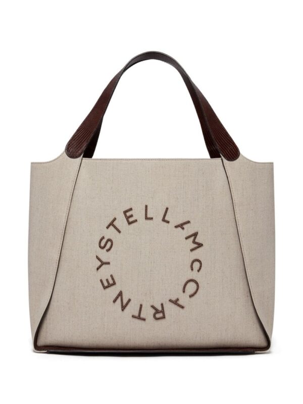 23790106_53857366_1000.jpg Stella McCartney appliqué-logo tote bag
