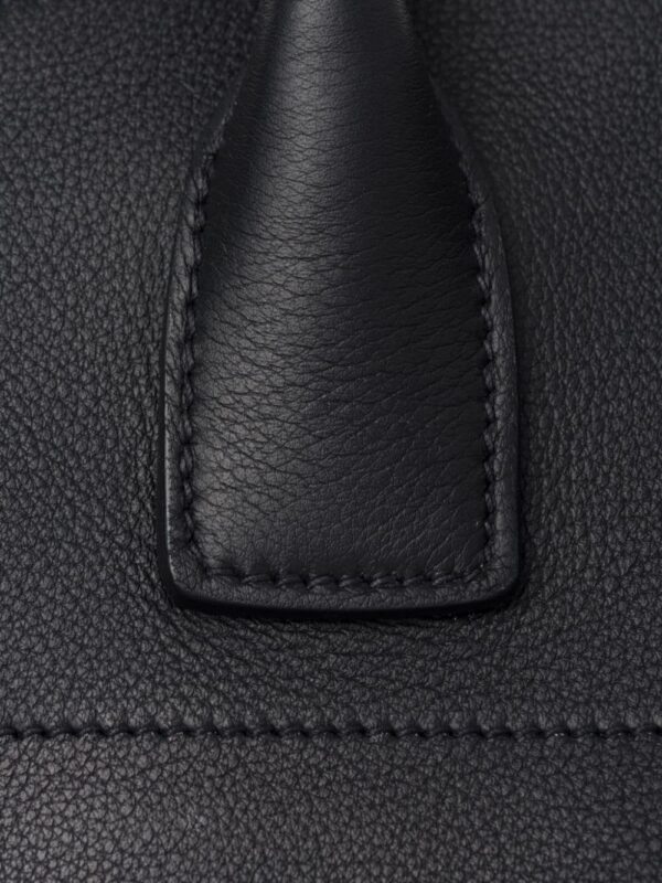 Prada logo-lettering leather tote bag