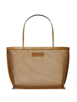 23803219_53730108_1000.jpg Tory Burch Mesh logo-appliqué tote bag