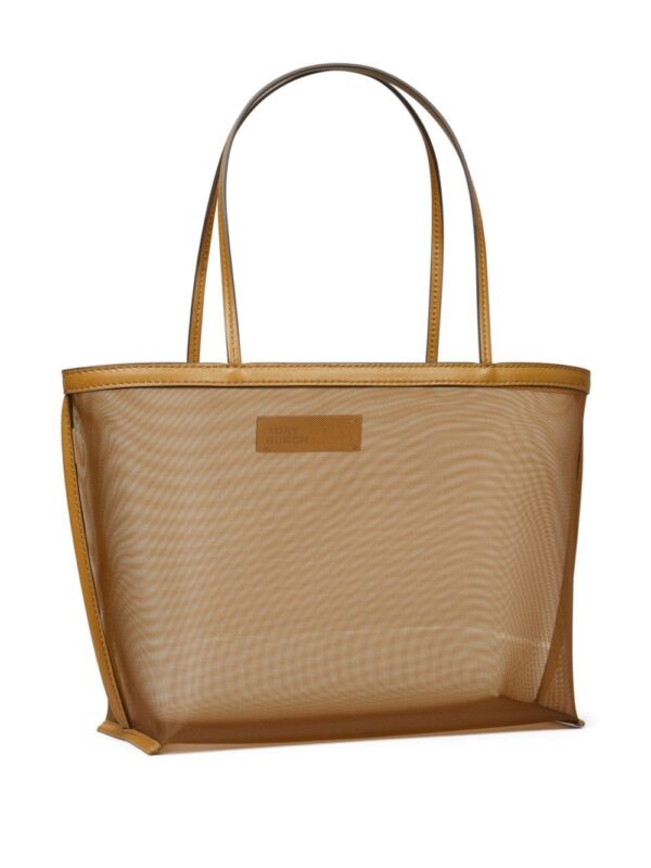 Tory Burch Mesh logo-appliqué tote bag