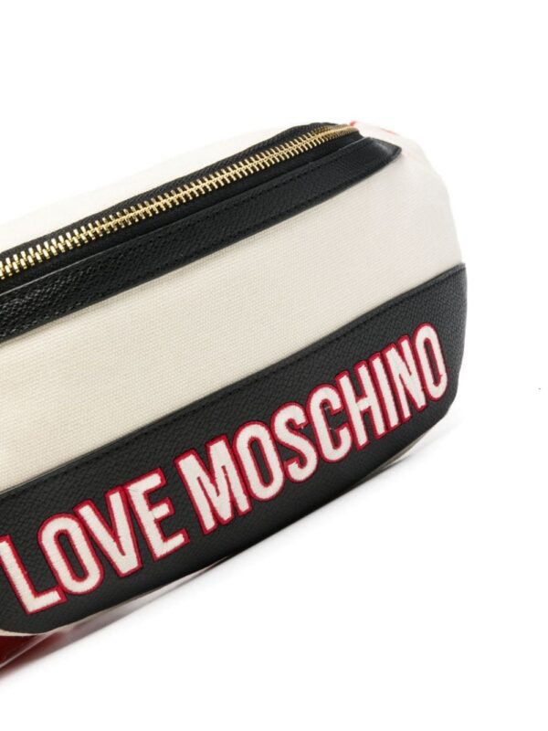 Love Moschino logo-embroidered belt bag