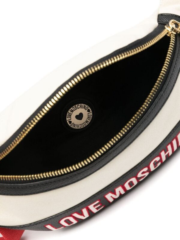Love Moschino logo-embroidered belt bag