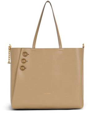 23828042_53906691_1000.jpg Balmain Emblème leather tote bag