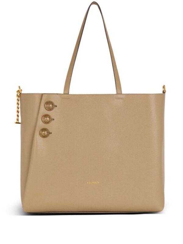 23828042_53906691_1000.jpg Balmain Emblème leather tote bag
