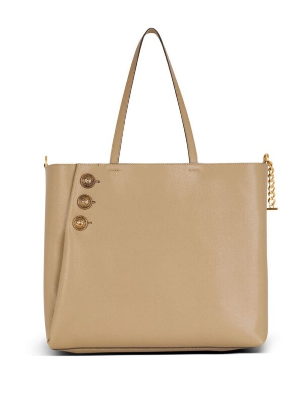 23828042_53906695_1000.jpg Balmain Emblème leather tote bag