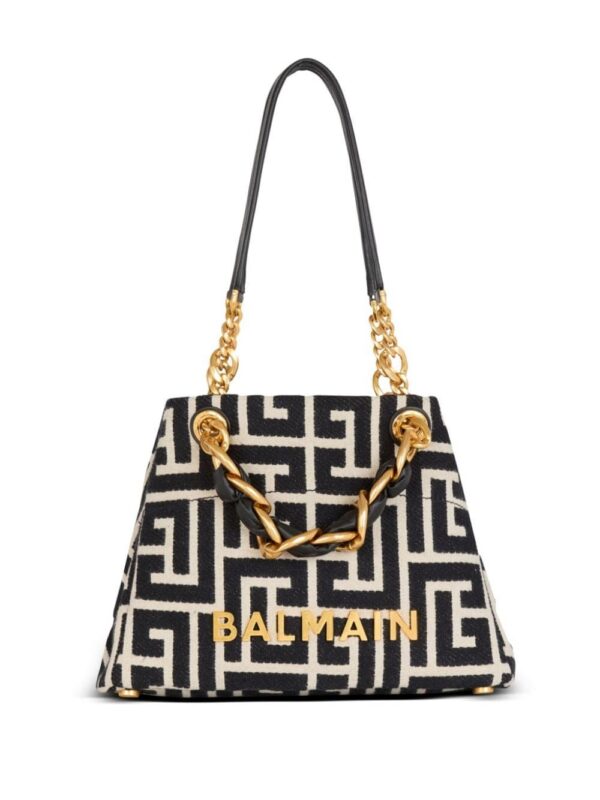 23828087_53907138_1000.jpg Balmain small 1945 Soft jacquard tote bag
