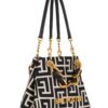 23828087_53907151_1000.jpg Balmain small 1945 Soft jacquard tote bag