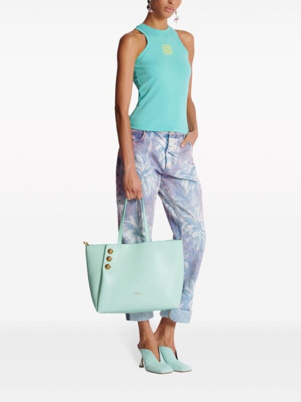 23828133_53906778_1000.jpg Balmain Emblème leather tote bag