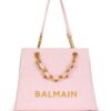 23828210_53906815_1000.jpg Balmain 1945 Soft leather tote bag