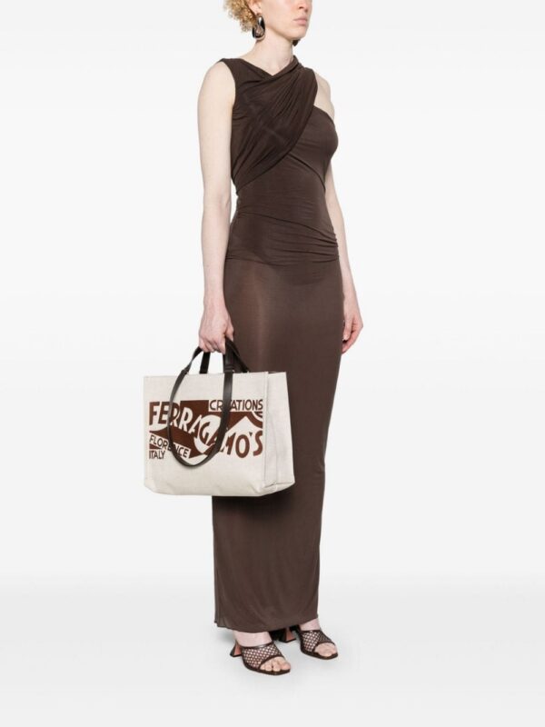 23840465_53900166_1000.jpg Ferragamo logo-embroidered canvas tote bag