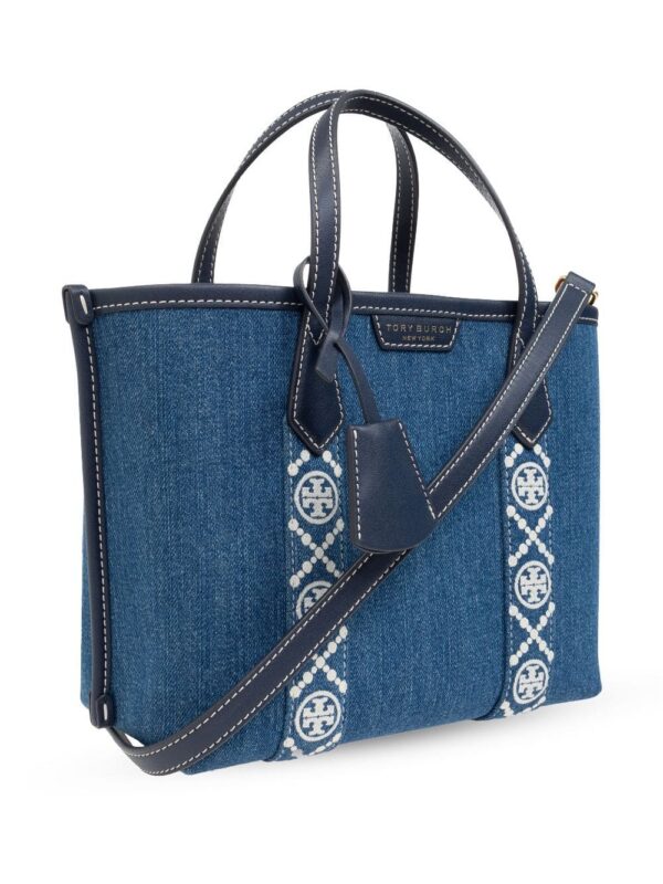 23857946_53835694_1000.jpg Tory Burch logo-tape denim tote bag