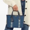 23857946_53835698_1000.jpg Tory Burch logo-tape denim tote bag