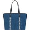 Tory Burch Perry denim tote bag