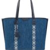 Tory Burch Perry denim tote bag