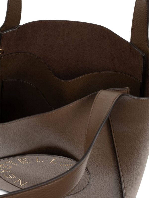 23860039_53834125_1000.jpg Stella McCartney logo-perforated faux-leather tote bag