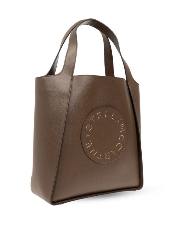 23860039_53834127_1000.jpg Stella McCartney logo-perforated faux-leather tote bag