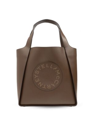 23860039_53834135_1000.jpg Stella McCartney logo-perforated faux-leather tote bag