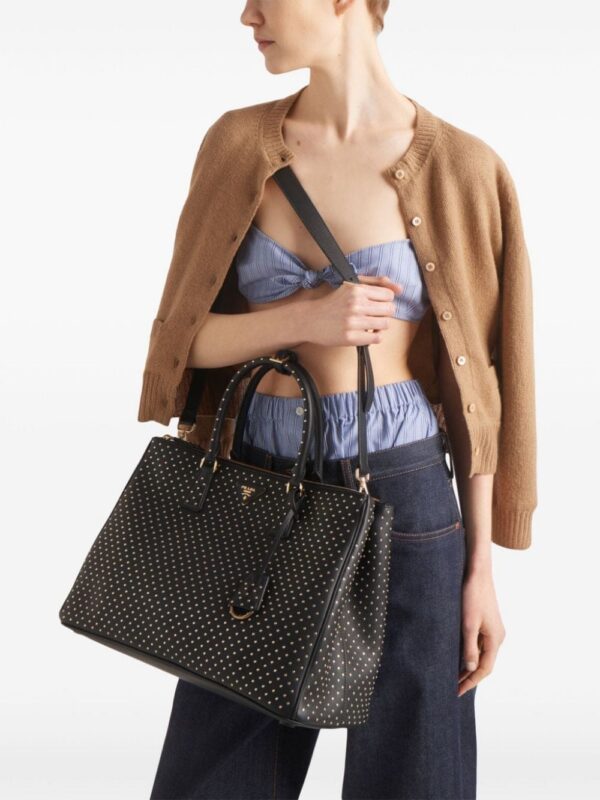 23861582_53995191_1000.jpg Prada studded Galleria Saffiano leather handbag