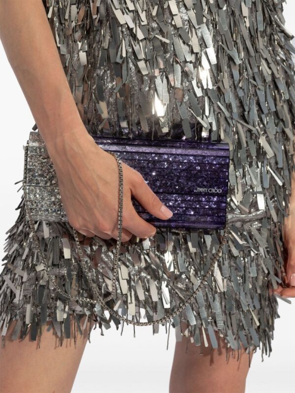 Jimmy Choo Sweetie glittered clutch bag