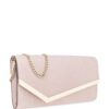 Jimmy Choo Emmie glittered clutch bag