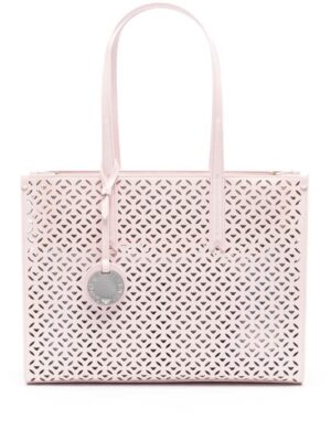 Emporio Armani logo-laser cut tote bag