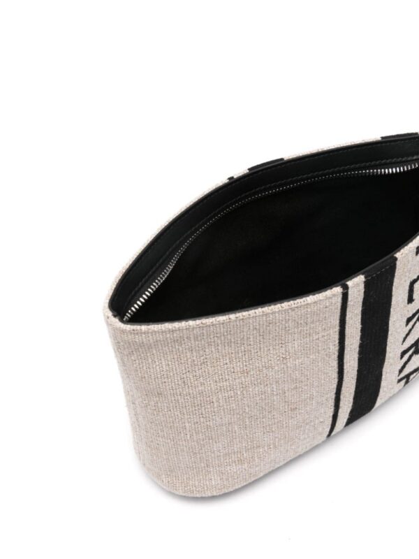 23889905_53957835_1000.jpg Ferragamo logo-embroidered canvas clutch