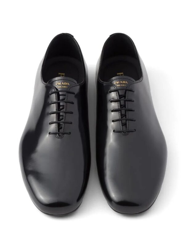 Prada  brushed-leather lace-up shoes