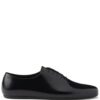 Prada  brushed-leather lace-up shoes