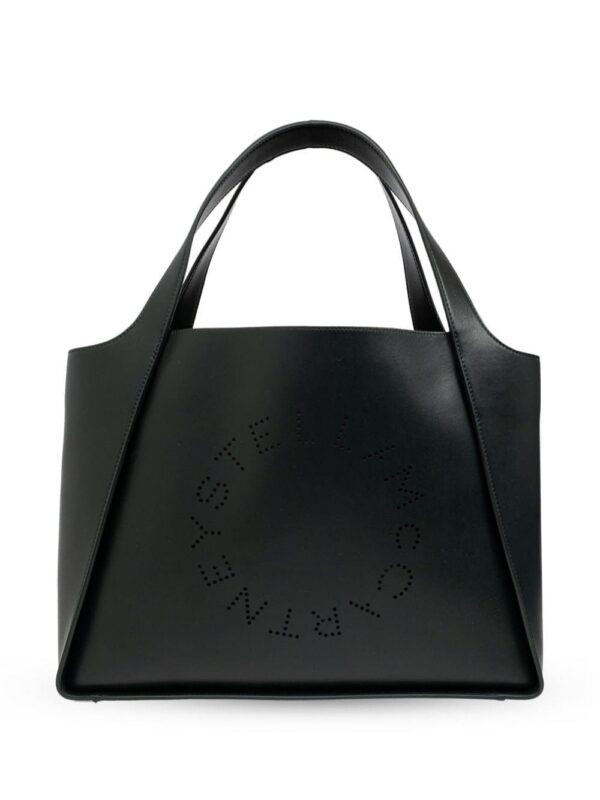23914399_54005487_1000.jpg Stella McCartney logo-perforated faux-leather tote bag