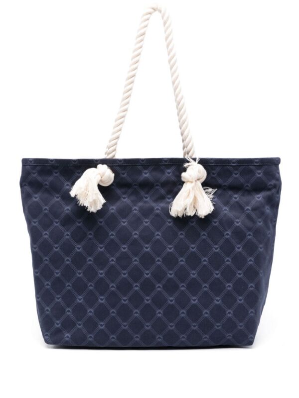23918553_54068612_1000.jpg Emporio Armani monogram-pattern cotton beach bag