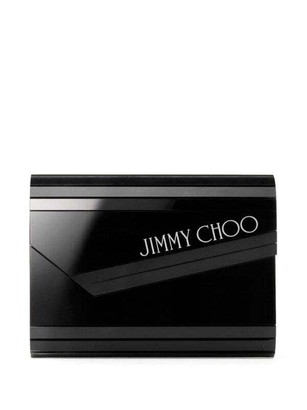 23928047_54092001_1000.jpg Jimmy Choo Candy logo-print clutch bag