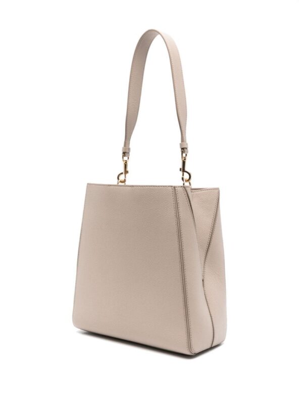 Tory Burch McGraw logo-embossed leather tote bag