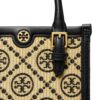 Tory Burch mini T Monogram raffia bag