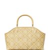 23928746_53948247_1000.jpg Tory Burch small monogram-jacquard raffia tote bag