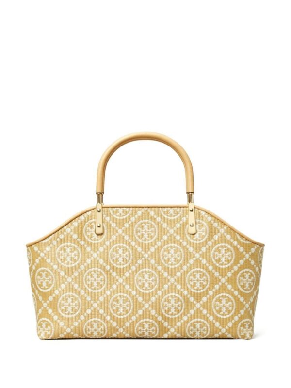 23928746_53948247_1000.jpg Tory Burch small monogram-jacquard raffia tote bag