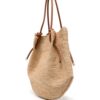 Christian Louboutin By My Side raffia shoulder bag