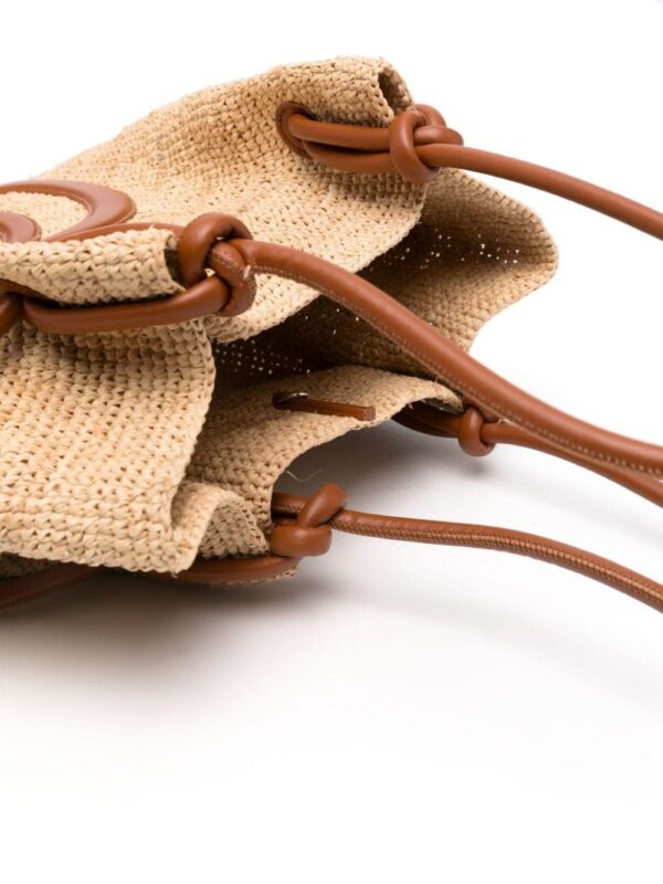 Christian Louboutin By My Side raffia shoulder bag