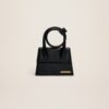23E213BA005-3000-990_1_main.jpg Jacquemus Le Chiquito Noeud Coiled leather handbag.