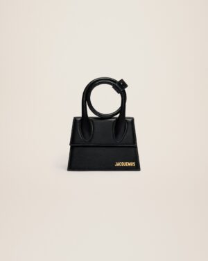 23E213BA005-3000-990_1_main.jpg Jacquemus Le Chiquito Noeud Coiled leather handbag.