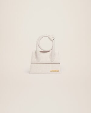 23E213BA005-3071-140_1_main.jpg Jacquemus Le Chiquito Noeud Coiled handbag.