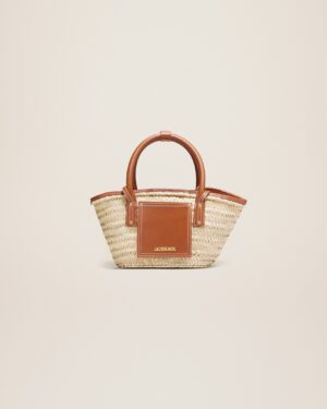 Jacquemus Le petit panier Soli  Raphia beach basket bag