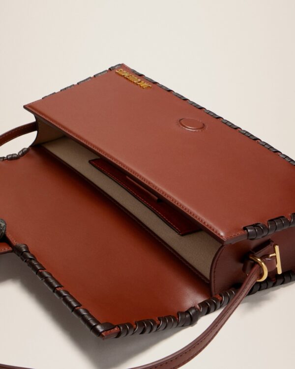 Jacquemus Le Bambino long lacet  Long laced flap bag.