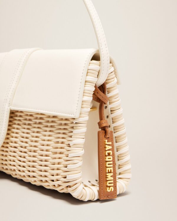 23E231BA050-3108-120_13.jpg Jacquemus Le Bambino long Osier Wicker flap bag