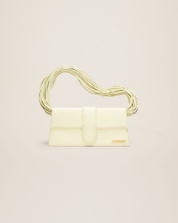 23E231BA051-3108-210_13.jpg Jacquemus Le Bambino long Ficiu Strand strap flap bag.