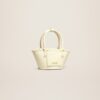 Jacquemus Le petit panier Soli cuir  Mini leather beach basket bag