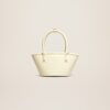 Jacquemus Le petit panier Soli cuir  Mini leather beach basket bag